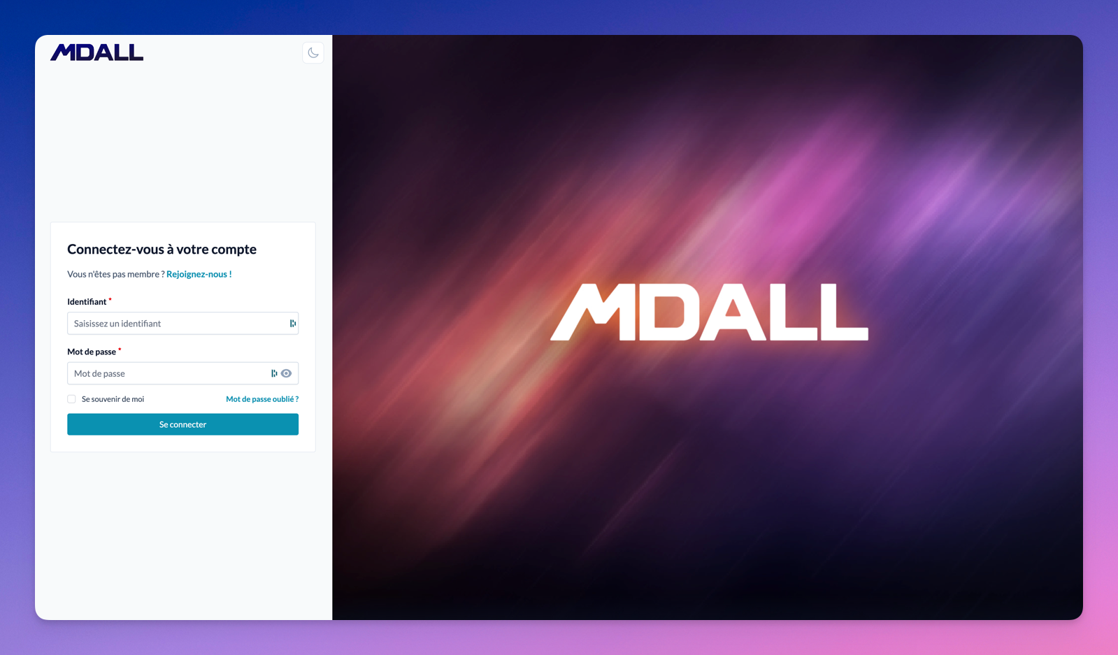 mdall login